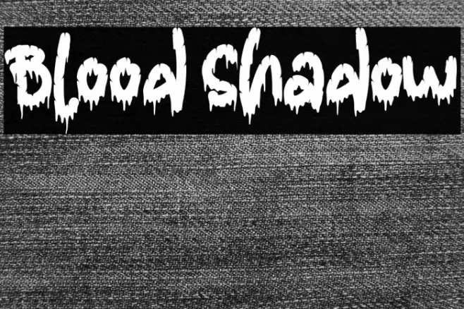 Blood Shadow Font examples