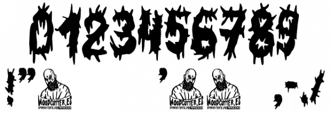 Blood Spatter Fuentes OTROS CHARS