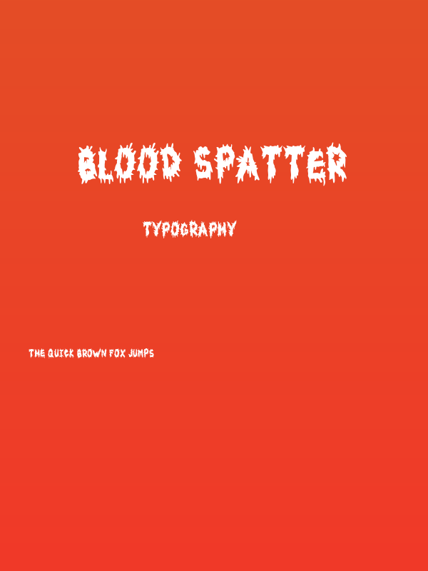 Blood Spatter Poster