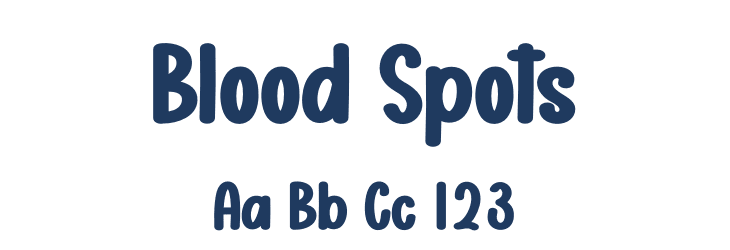 Blood Spots Font Preview