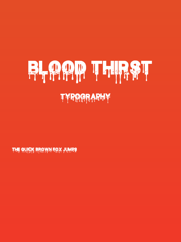 Blood Thirst Poster