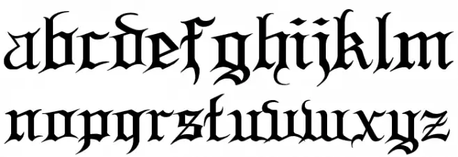 Blood and Blade demo Caratteri MINUSCOLO