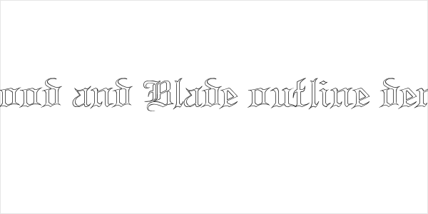 Blood and Blade outline demo Logo