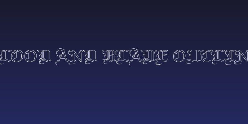 Blood and Blade outline Social Header