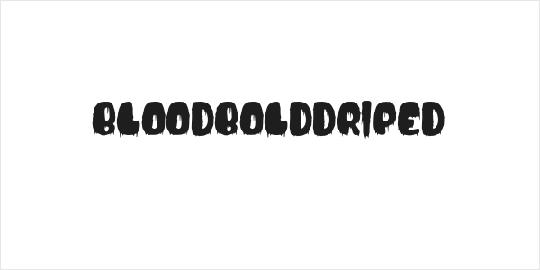 BloodBoldDriped Logo