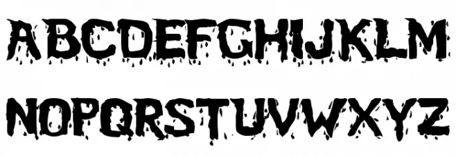 BloodFeast 字体 大写