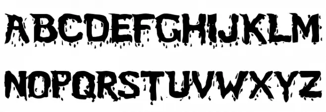 BloodFeastSW Schriftart Groß