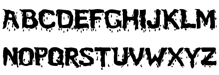 BloodFeastSW Font LOWERCASE