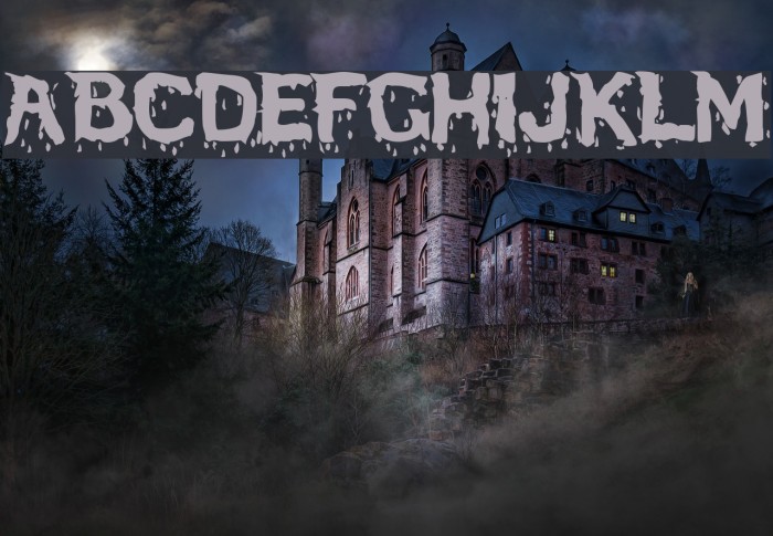 BloodFeast Font examples