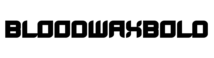 BloodWaxBold  フリーフォントのダウンロード