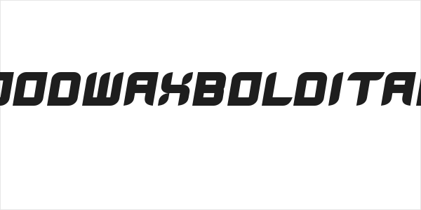 BloodWaxBoldItalic Logo