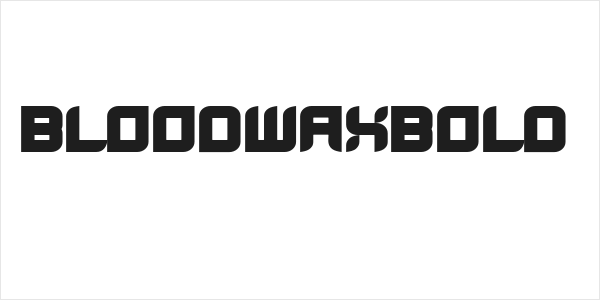 BloodWaxBold Logo