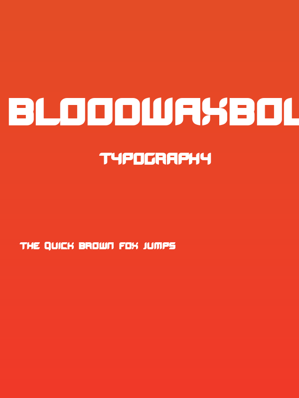 BloodWaxBold Poster