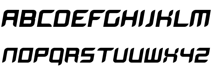 BloodWaxItalic Font LOWERCASE