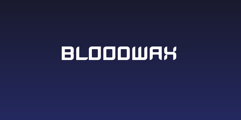 BloodWax Social Header