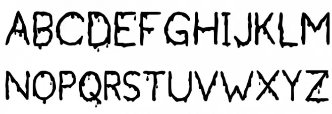 Bloodgutter 2000 字体 大写