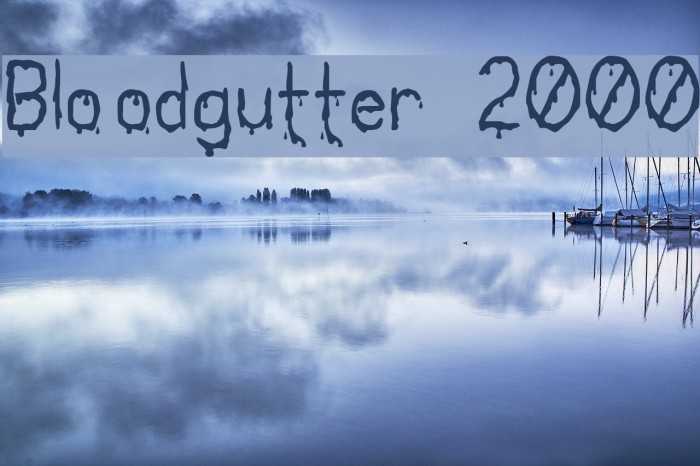 Bloodgutter 2000 Font examples