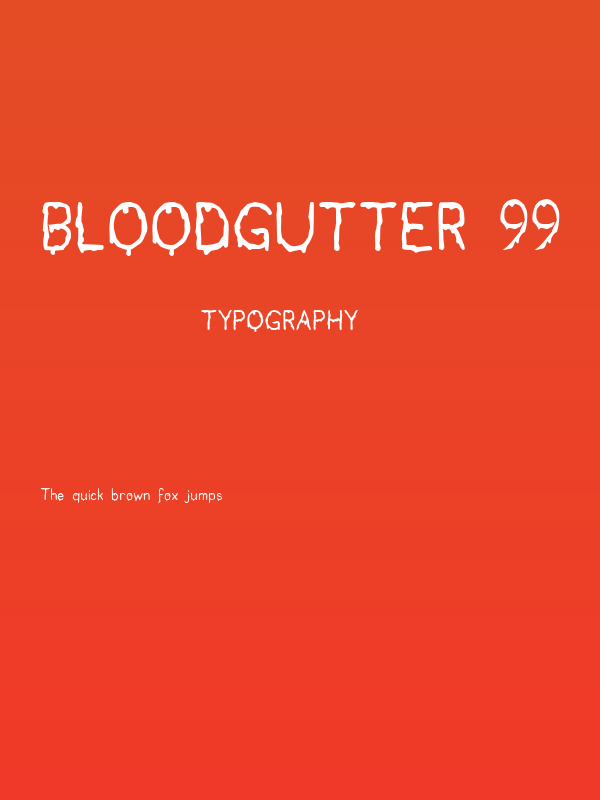 Bloodgutter 99 Poster