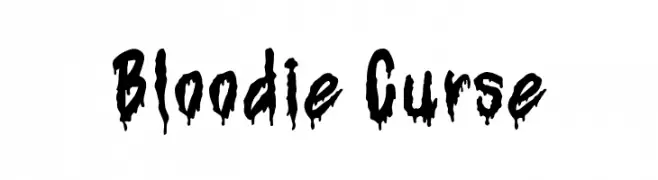 Bloodie Curse  تنزيل الخطوط