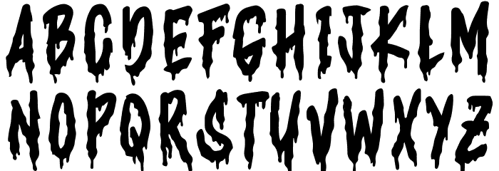 Bloodie Curse フォント 大文字