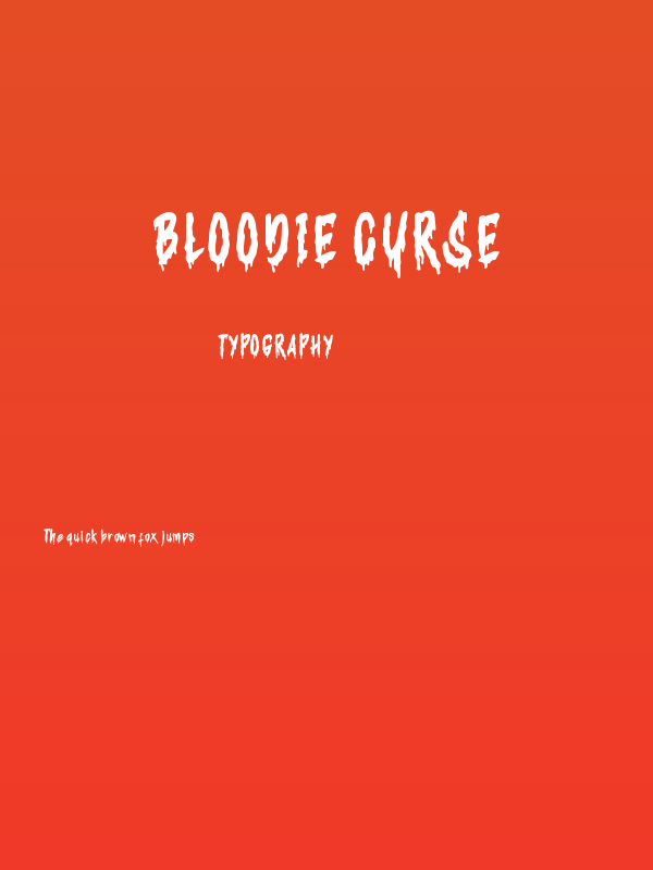 Bloodie Curse Poster