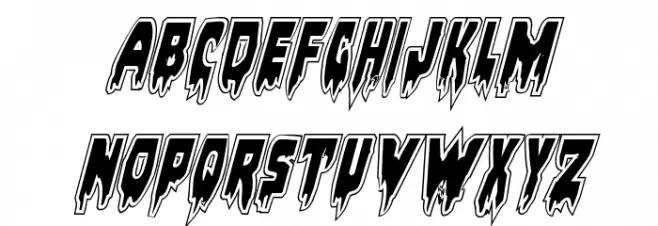 Bloodlust Academy Italic Шрифта ВЕРХНИЙ