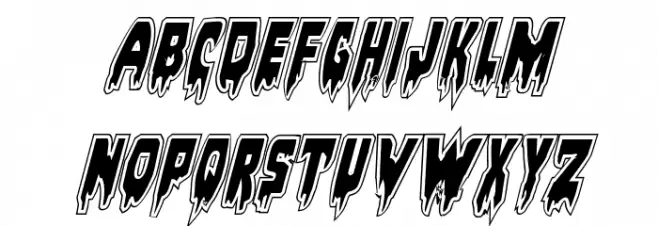 Bloodlust Academy Italic Font LOWERCASE