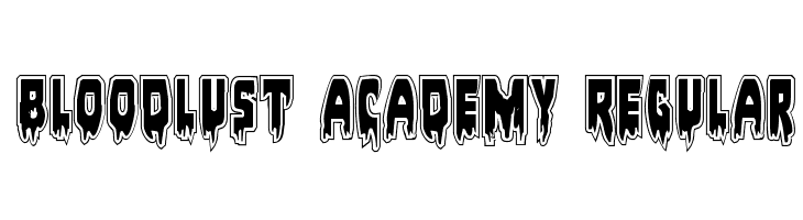 Bloodlust Academy Regular  Frei Schriftart Herunterladen