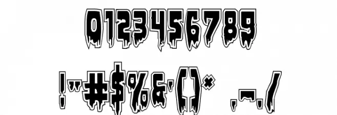 Bloodlust Academy Regular Font OTHER CHARS