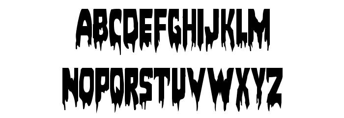 Bloodlust Condensed Font LOWERCASE