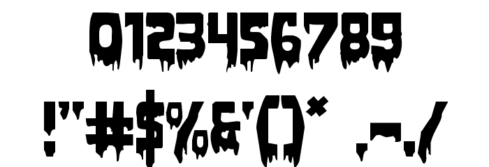 Bloodlust Expanded Font OTHER CHARS
