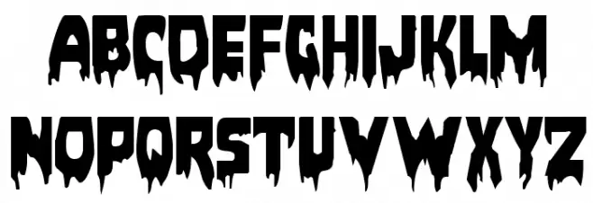 Bloodlust Expanded Шрифта ВЕРХНИЙ