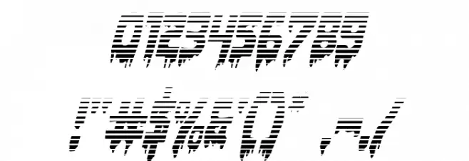 Bloodlust Gradient Italic Font OTHER CHARS