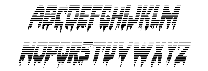 Bloodlust Gradient Italic Font LOWERCASE