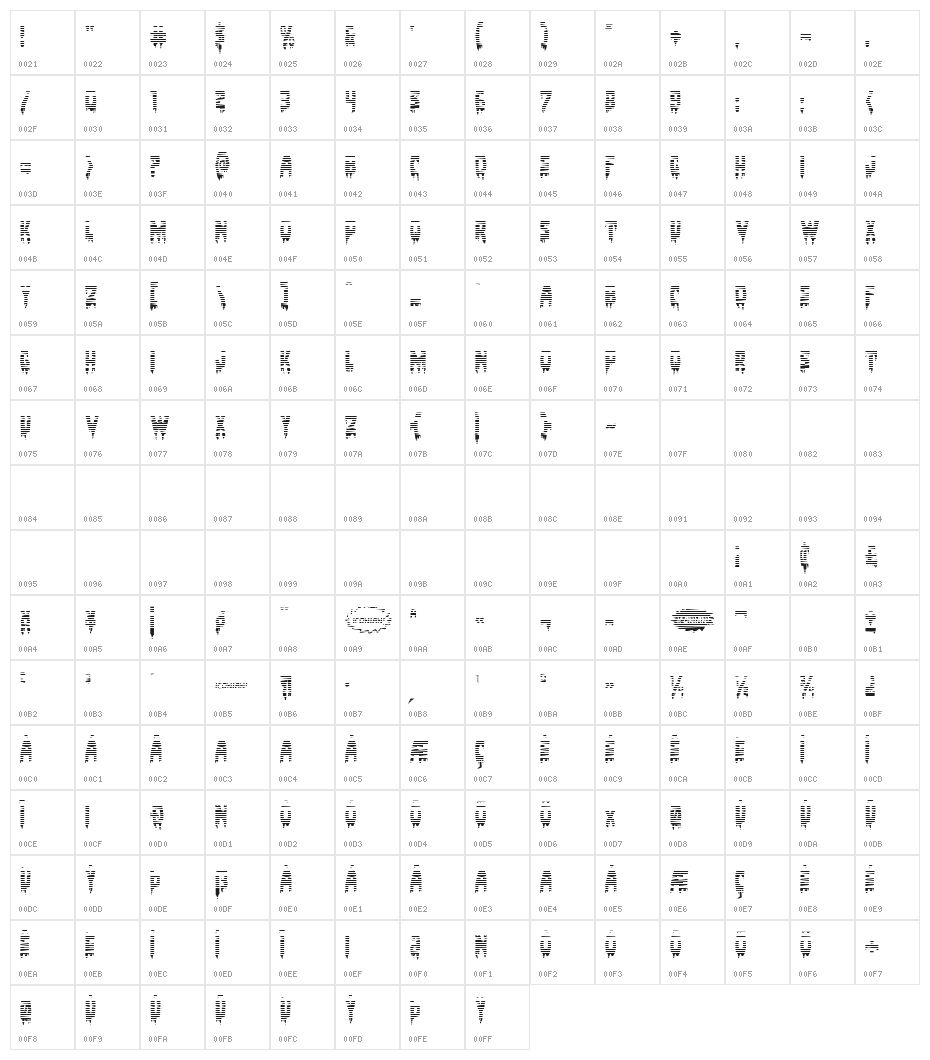 Bloodlust Gradient Regular Character Map