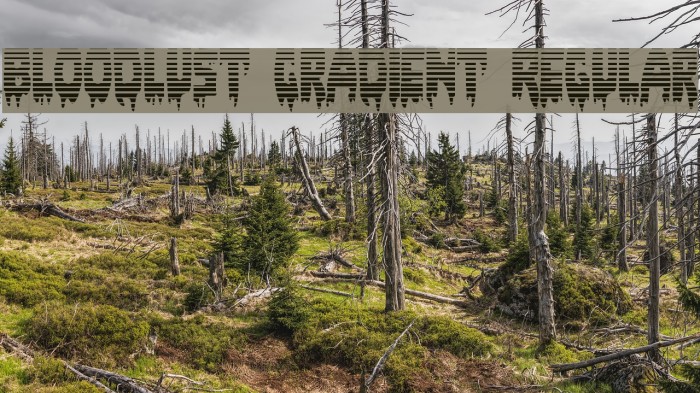 Bloodlust Gradient Regular Font examples