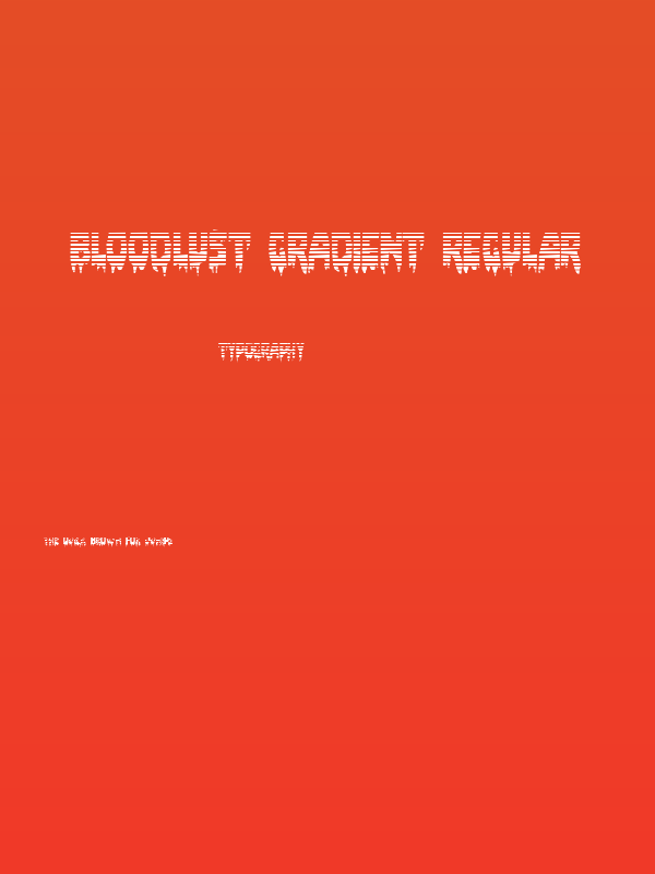 Bloodlust Gradient Regular Poster