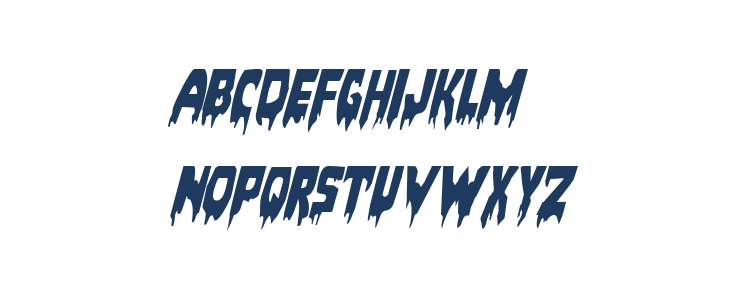 Bloodlust Italic Lowercase