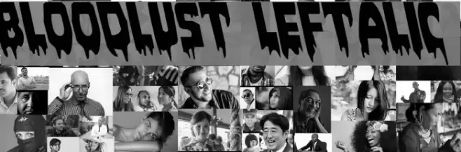 Bloodlust Leftalic Font examples