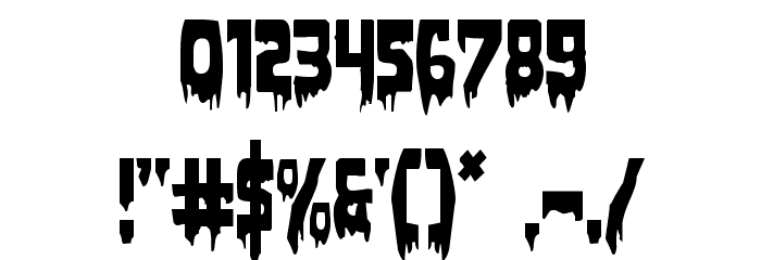 Bloodlust Regular Font OTHER CHARS