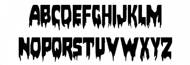 Bloodlust Regular Schriftart Groß