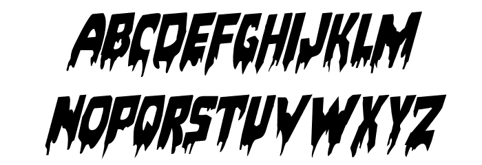 Bloodlust Rotalic Font LOWERCASE