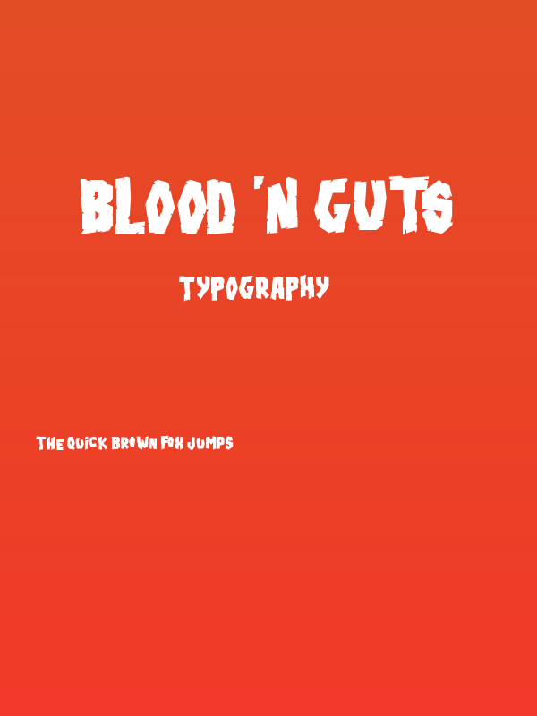 Blood'n Guts Poster