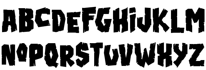 Blood'n Guts Font LOWERCASE