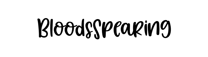 BloodsSpearing フォント