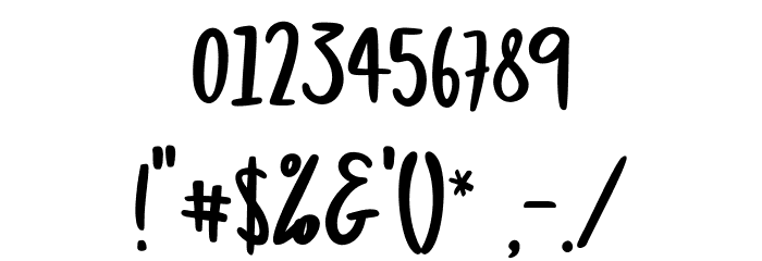 BloodsSpearing Font OTHER CHARS