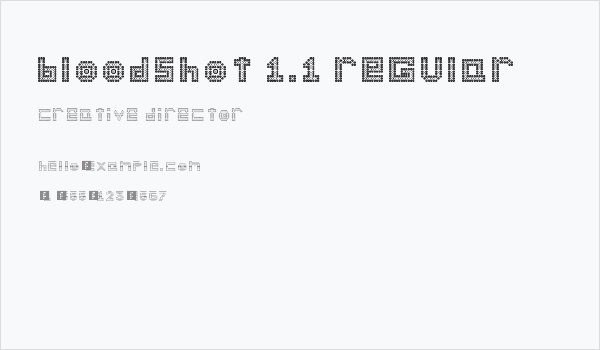 Bloodshot 1.1 Regular Business Card