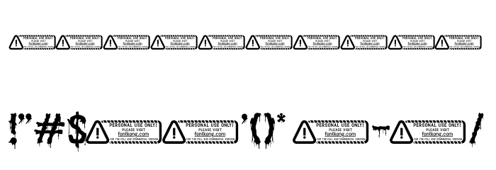 Bloodsoul Font OTHER CHARS