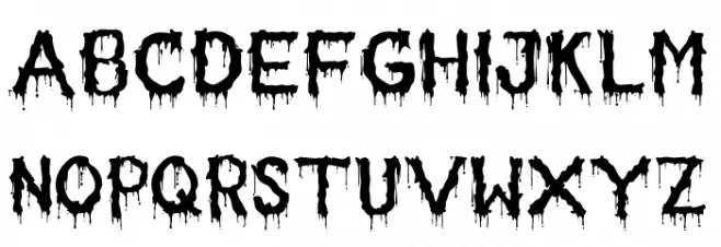 Bloodsoul Caratteri MINUSCOLO