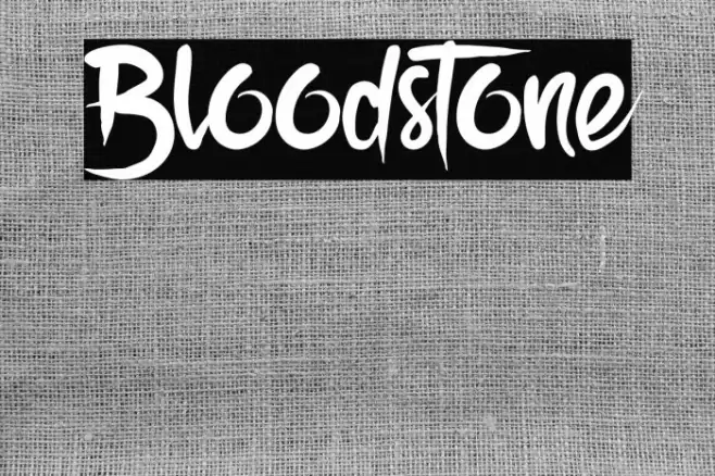 Bloodstone Font examples